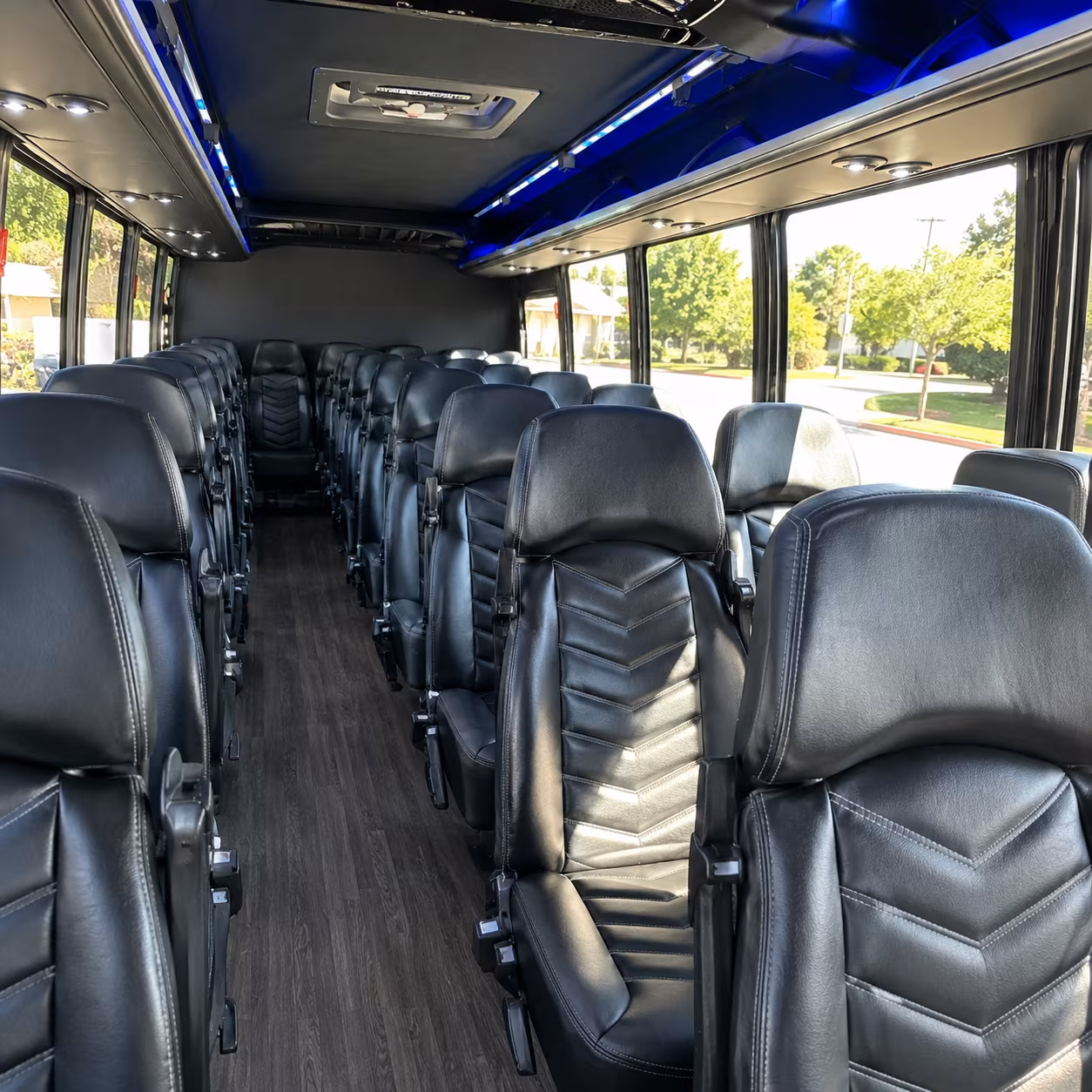 sunnyvale 25 passenger minibus inside