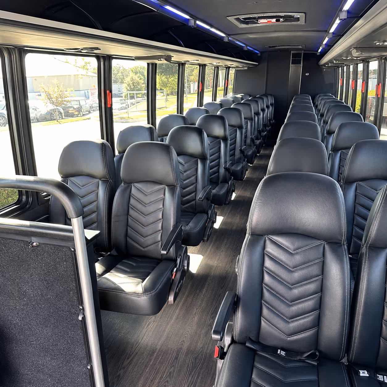 sunnyvale 28 passenger minibus inside