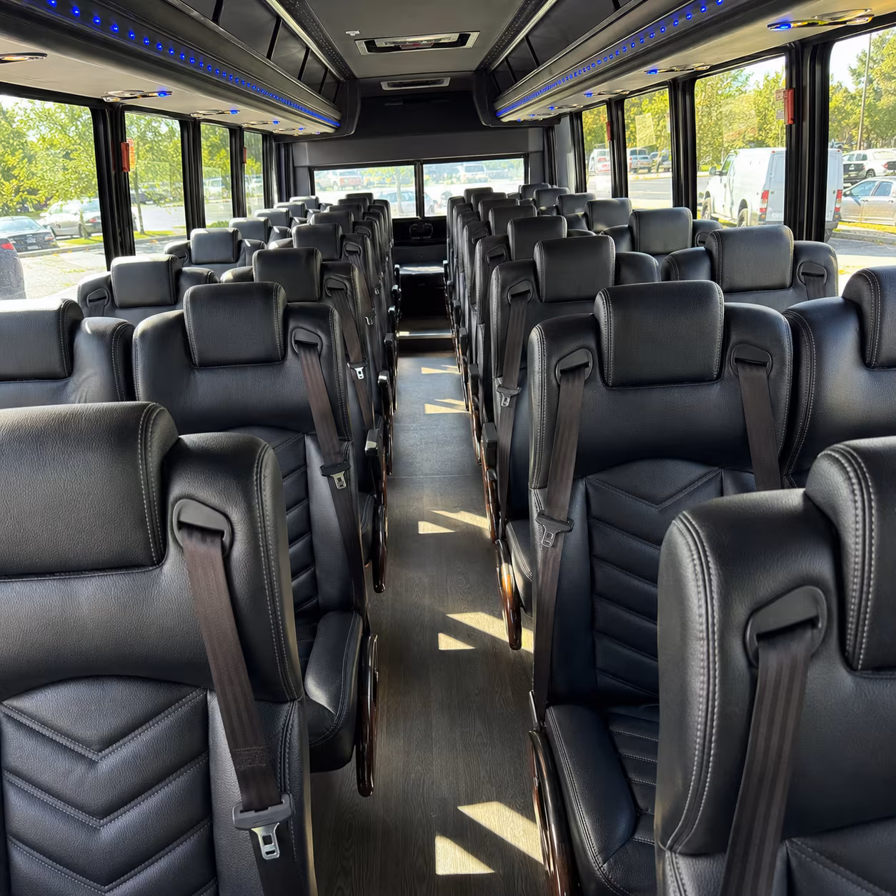 sunnyvale 30 passenger minibus inside