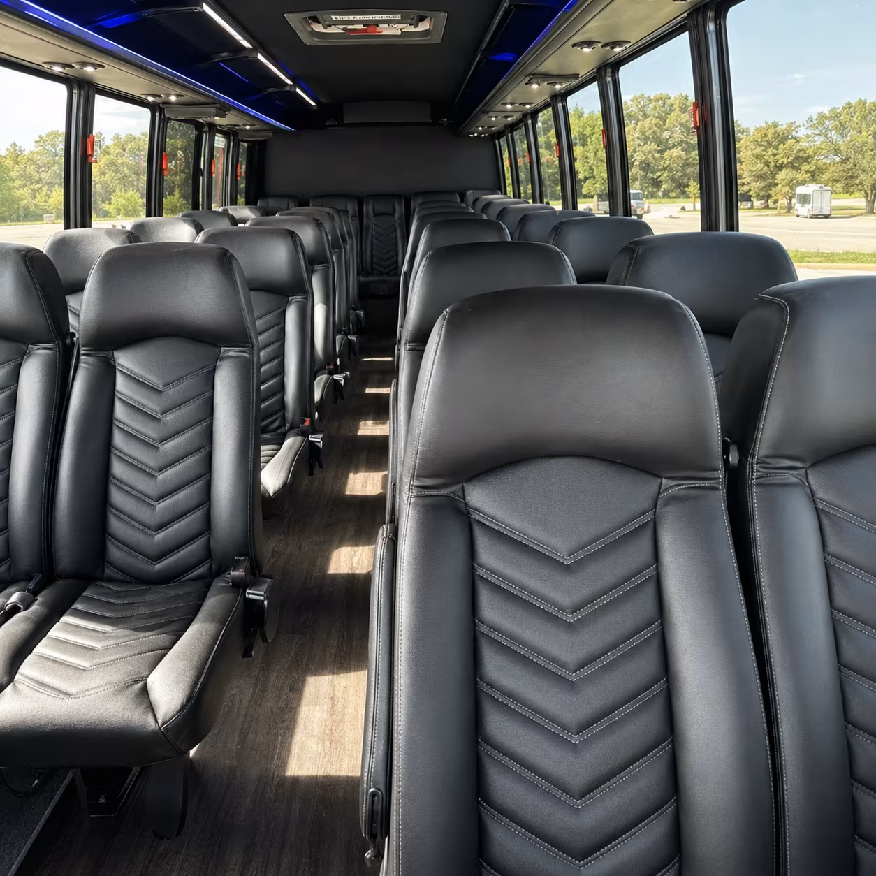 sunnyvale 35 passenger minibus inside