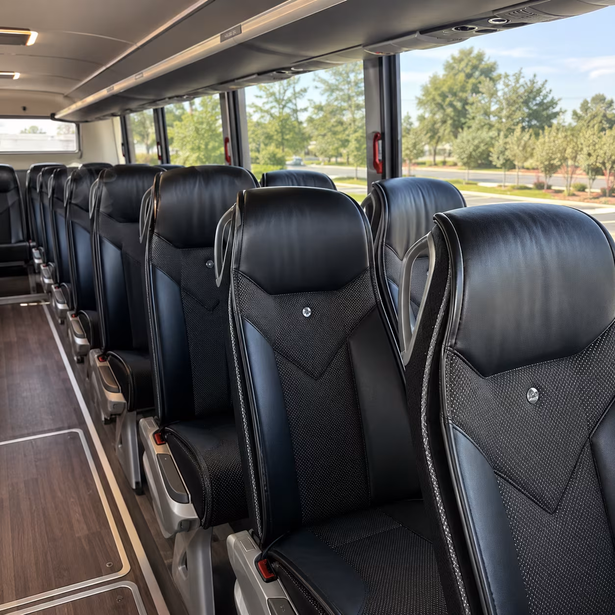 sunnyvale 45 passenger charter bus interior