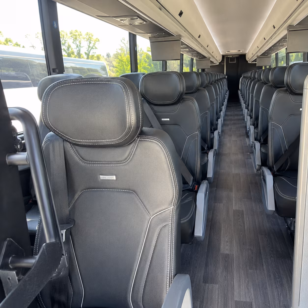 sunnyvale 47 passenger charter bus interior