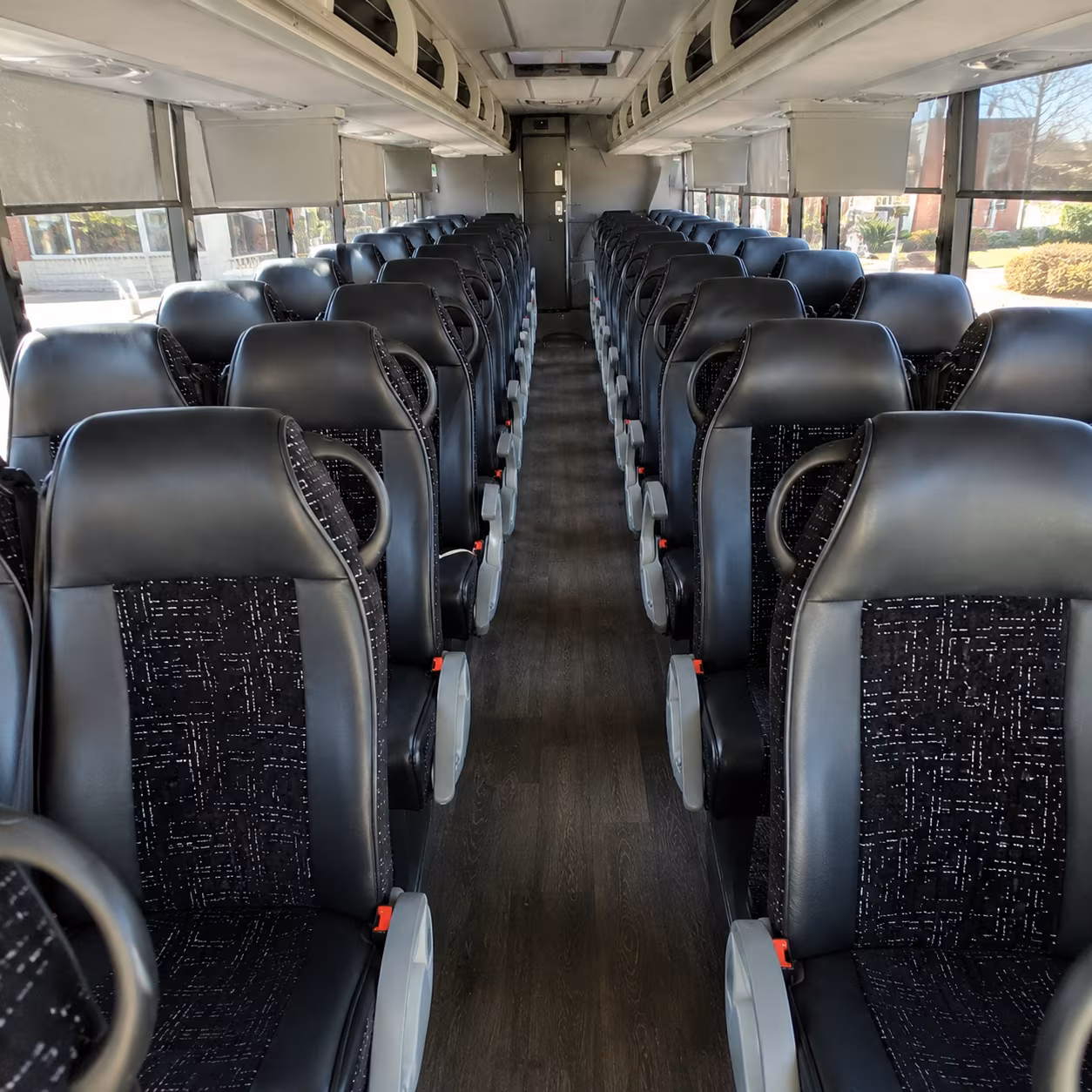 sunnyvale 54 passenger charter bus inside