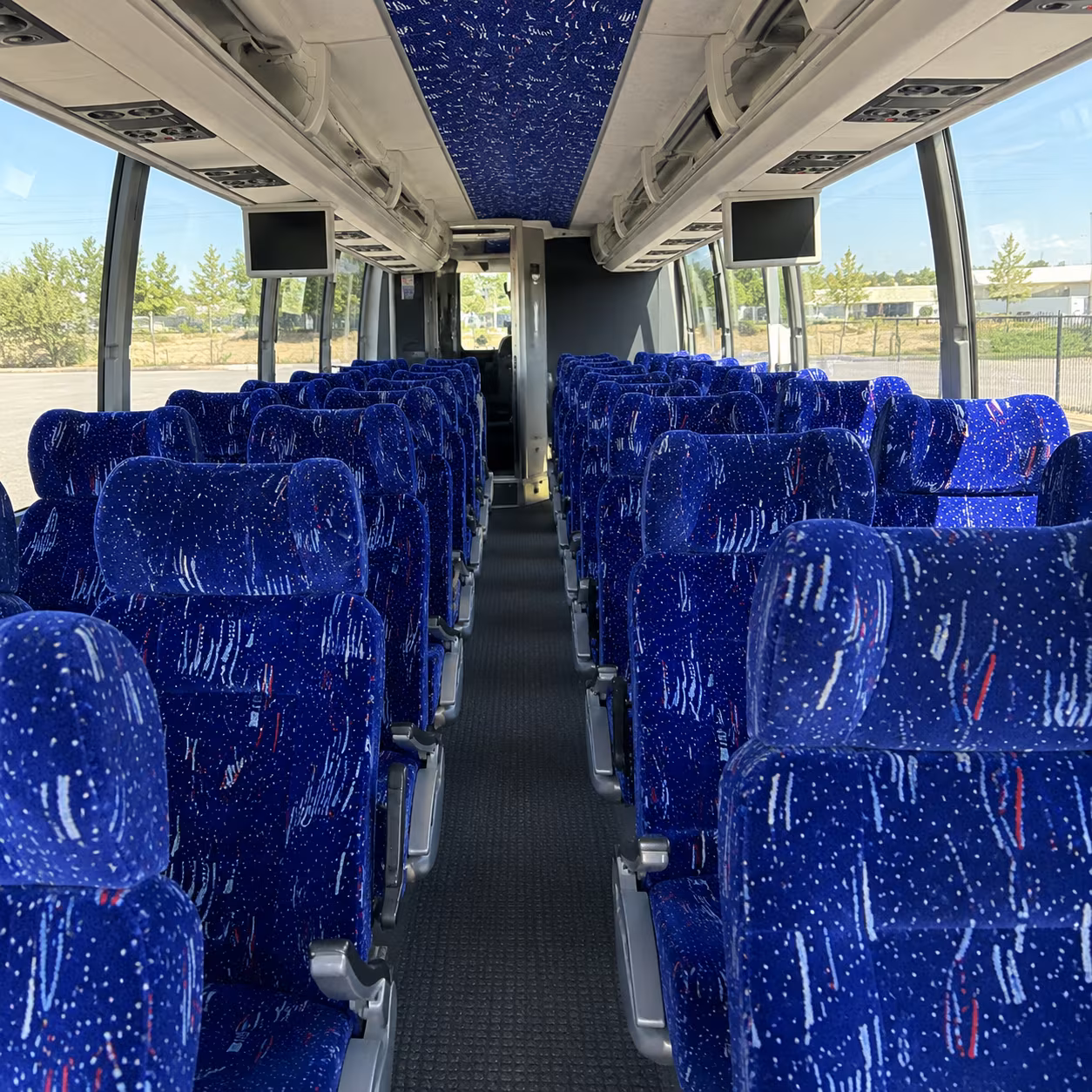 sunnyvale 54 passenger charter bus interior