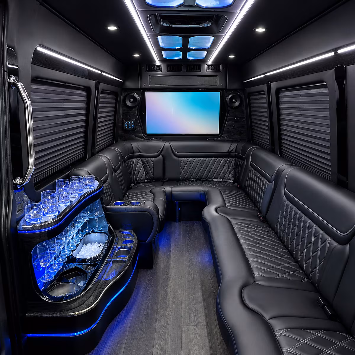 sunnyvale party bus interior